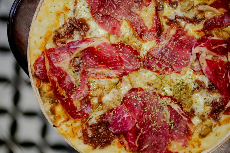 Meat Lovers pizza with three types of meat